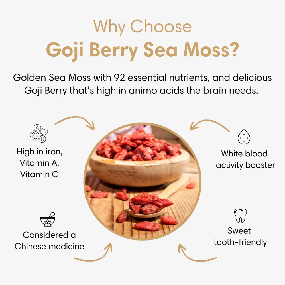 Potential health benefits of Goji Berries in Pomegranate Kombucha