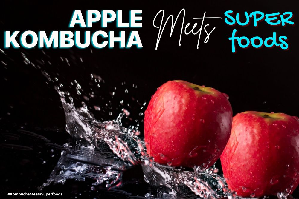 apple kombucha meets superfoods