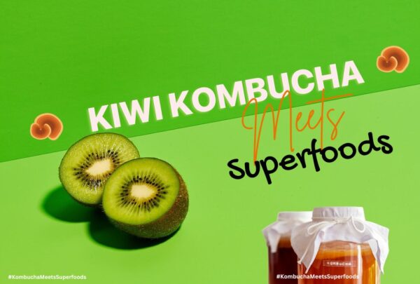 banner kiwi kombucha meets superfoods