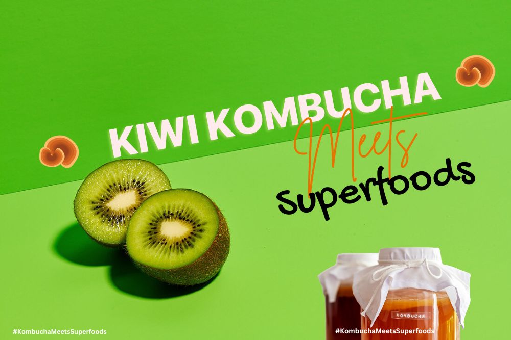 banner kiwi kombucha meets superfoods