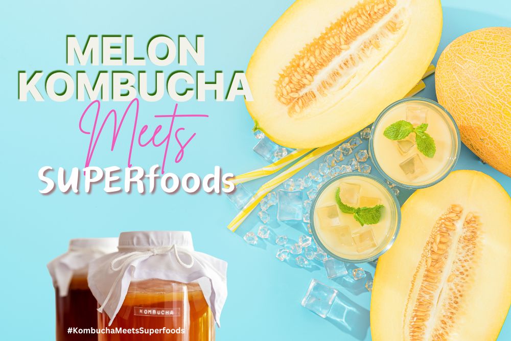 melon kombucha meets superfoods banner