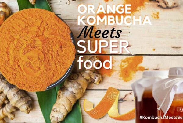 Orange Kombucha Meets Superfoods