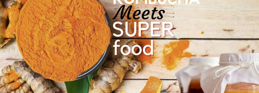 Orange Kombucha Meets Superfoods