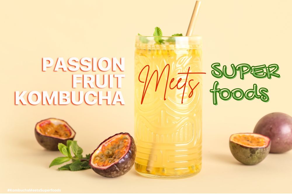 Banner of Passion Fruit Kombucha Meet superfoods