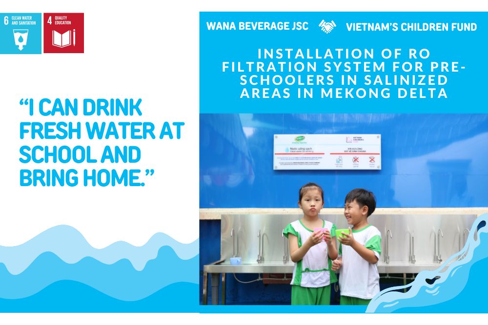 banner of the event "The installation of RO Filtration System for Preschoolers"