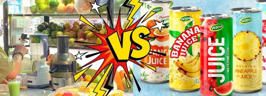 Fruit juice stands vs RTD fruit juice