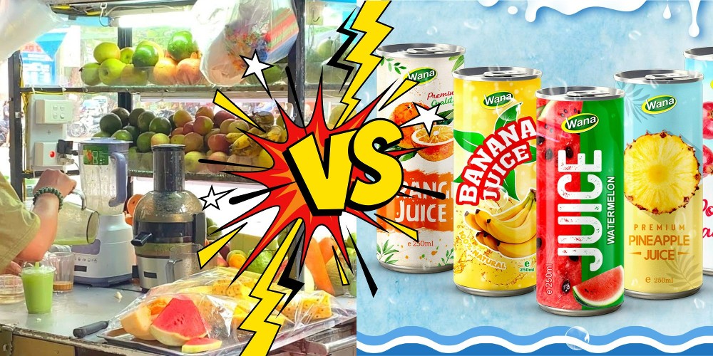 Fruit juice stands vs RTD fruit juice