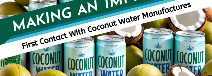 First contact with coconut water manufacturer