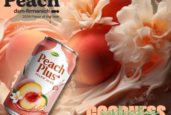 Peach Plus is the flavor of the year and canned peach juice