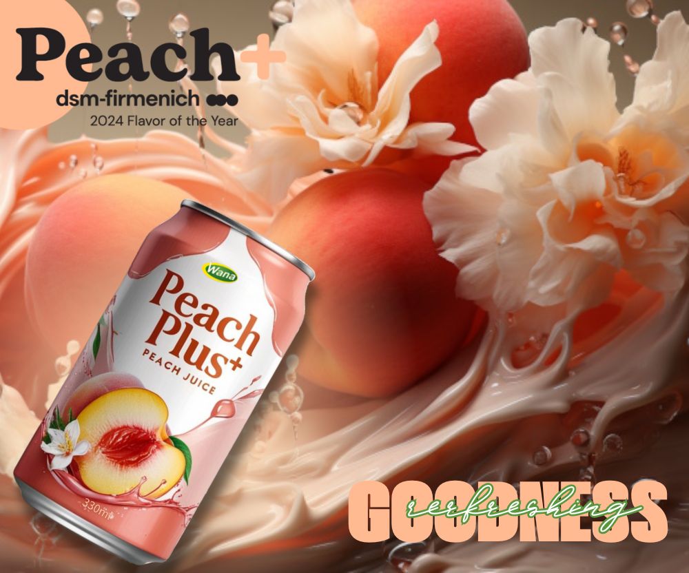 Peach Plus is the flavor of the year and canned peach juice