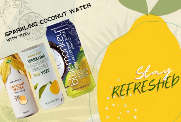 sparkling coconut water with yuzu banner