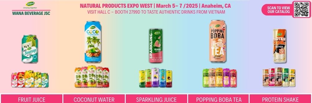 Wana's product lineup at Natural Products Expo West 2025