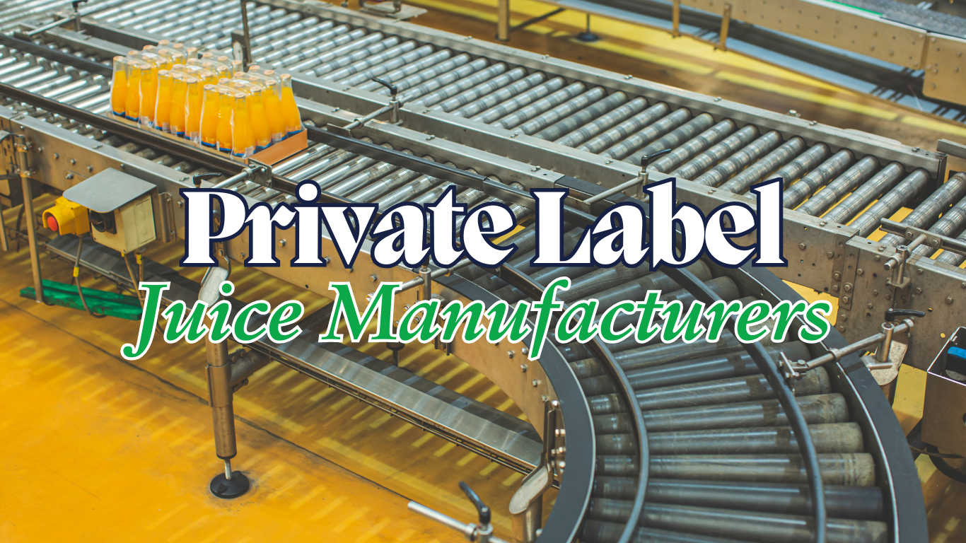 organic private label juice manufacturers with bulk pricing